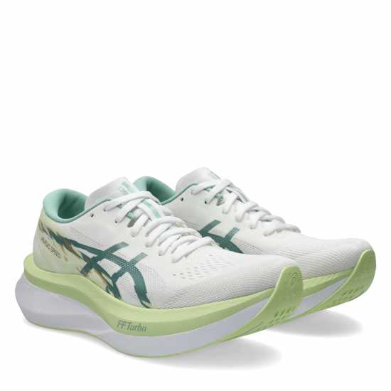 Asics Magic Speed 4 Trainers Womens Бяло/Селадон Дамски маратонки за бягане