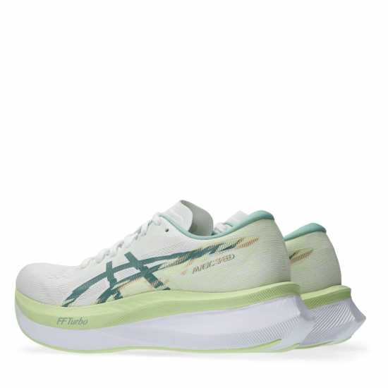 Asics Magic Speed 4 Trainers Womens Бяло/Селадон Дамски маратонки за бягане