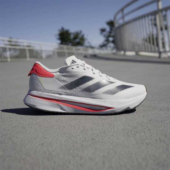 Adidas Мъжки Обувки За Бягане Adizero Sl2 Running Shoes Mens White/Orange Мъжки високи кецове