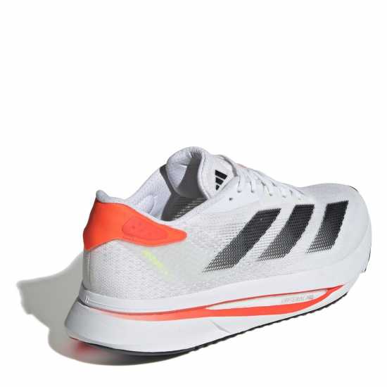 Adidas Мъжки Обувки За Бягане Adizero Sl2 Running Shoes Mens White/Orange Мъжки високи кецове