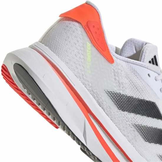 Adidas Мъжки Обувки За Бягане Adizero Sl2 Running Shoes Mens White/Orange Мъжки високи кецове