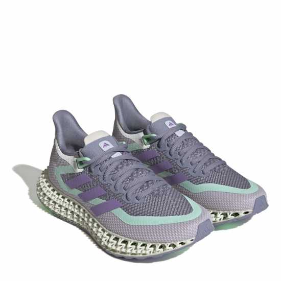 Adidas 4D Fwd Shoes Womens Road Running Лилаво Маратонки с висок свод