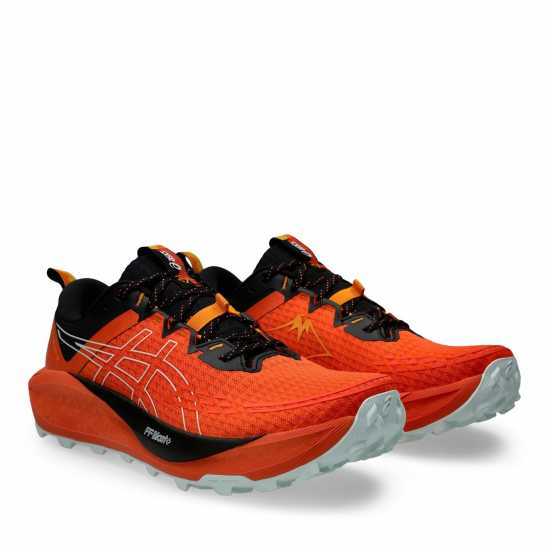 Asics Мъжки Маратонки Бягане По Пътеки Gel-Trabuco 13 Mens Trail Running Shoes Нова Оранжева Мъжки маратонки за бягане