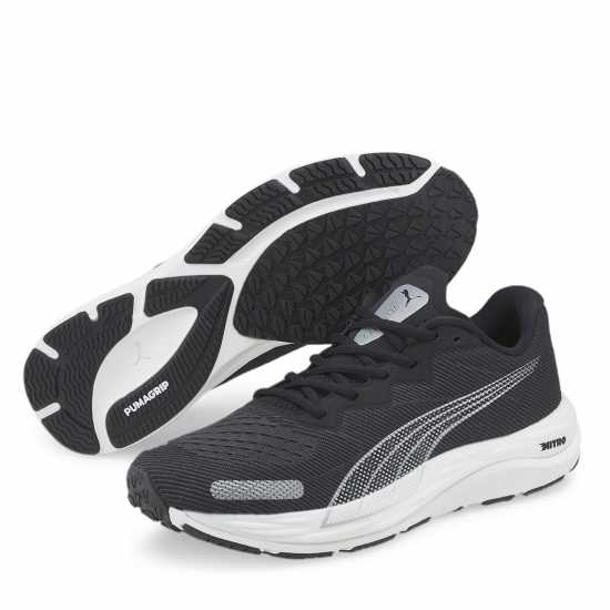 Puma Мъжки Обувки За Бягане Velocity Nitro 2 Running Shoes Mens Black/White Мъжки високи кецове