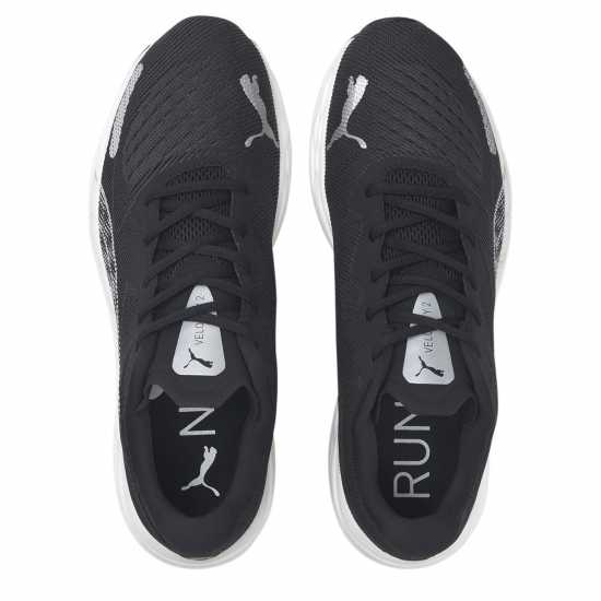 Puma Мъжки Обувки За Бягане Velocity Nitro 2 Running Shoes Mens Black/White Мъжки високи кецове