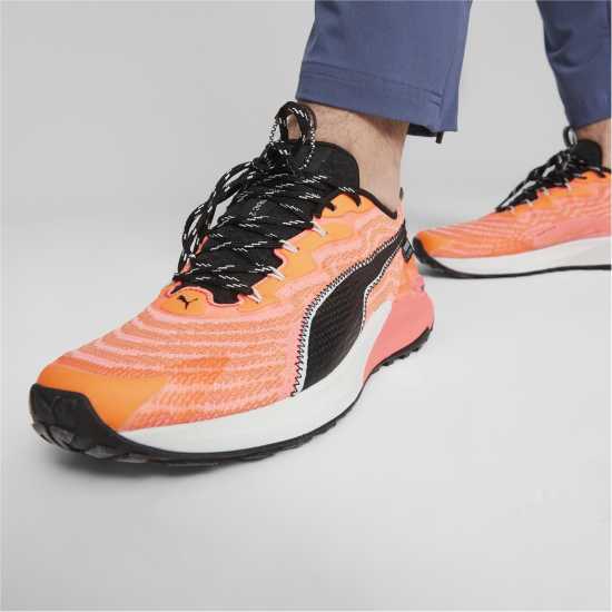 Puma Мъжки Маратонки За Бягане Magnify Nitro Knit Mens Running Shoes Неонсън/Мулт 