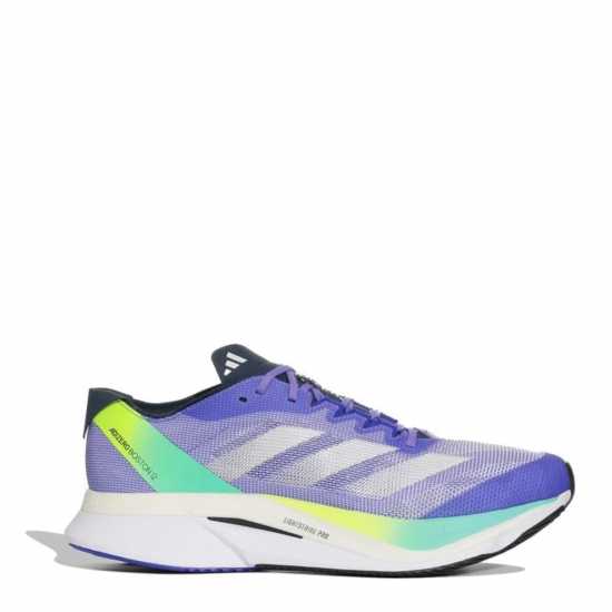 Adidas Мъжки Маратонки За Бягане Adizero Boston 12 Mens Running Shoes Кобалтово синьо Маратонки с висок свод