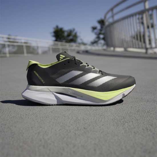 Adidas Мъжки Маратонки За Бягане Adizero Boston 12 Mens Running Shoes Аурора/Сребърен Мъжки маратонки за бягане