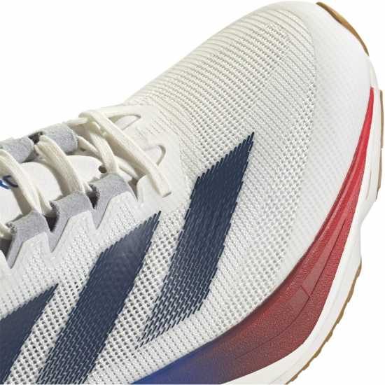 Adidas Мъжки Маратонки За Бягане Adizero Boston 12 Mens Running Shoes Бяло/Синьо/Рубин Мъжки маратонки за бягане