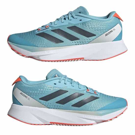 Adidas Adizero Sl W Ld99 Светло Аква/Карбон Маратонки с плоска подметка