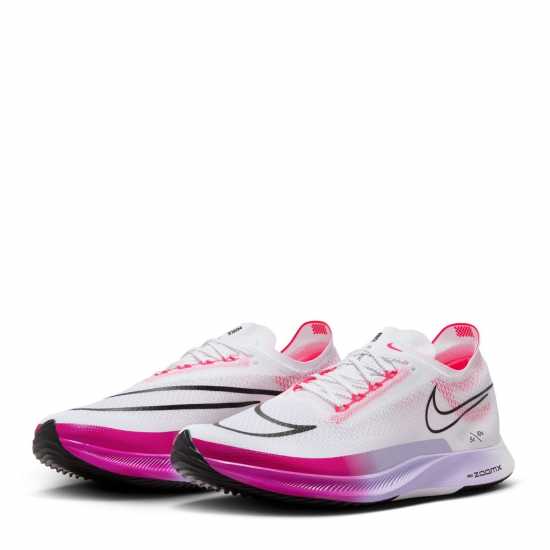 Nike Мъжки Маратонки За Бягане Zoomx Streakfly Mens Running Shoes Бяло/Лилаво Мъжки високи кецове