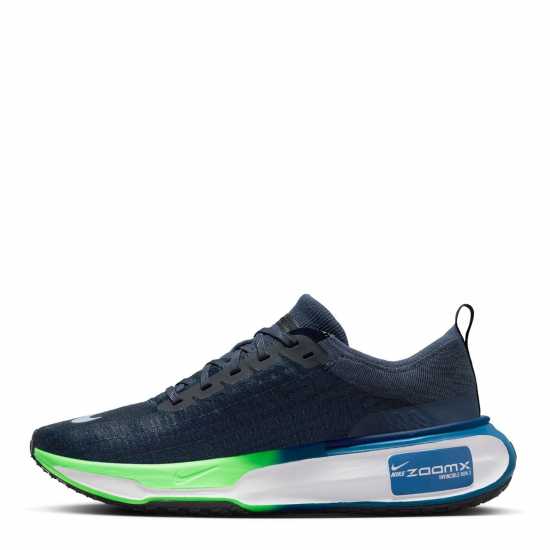 Nike Мъжки Маратонки За Бягане Zoomx Invincible 3 Flyknit Mens Running Shoes Blue/White Мъжки високи кецове