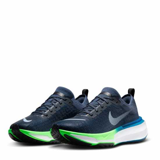 Nike Мъжки Маратонки За Бягане Zoomx Invincible 3 Flyknit Mens Running Shoes Blue/White Мъжки високи кецове