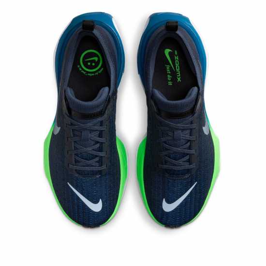 Nike Мъжки Маратонки За Бягане Zoomx Invincible 3 Flyknit Mens Running Shoes Blue/White Мъжки високи кецове