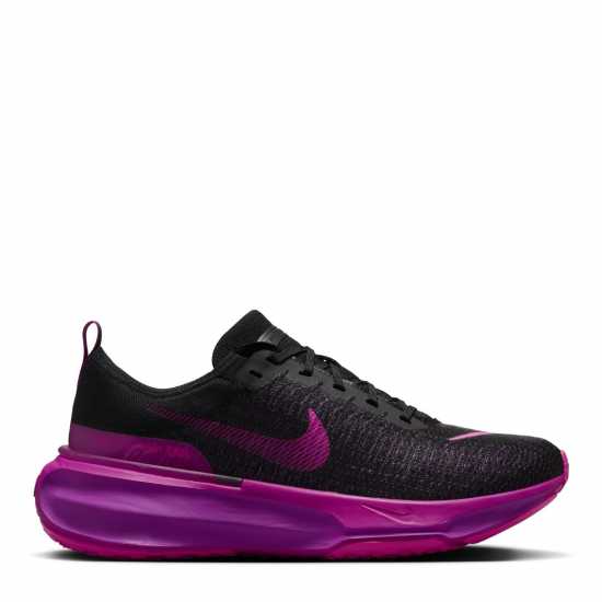 Nike Мъжки Маратонки За Бягане Zoomx Invincible 3 Flyknit Mens Running Shoes Черно/Лилаво Мъжки маратонки за бягане