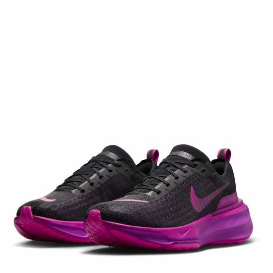 Nike Мъжки Маратонки За Бягане Zoomx Invincible 3 Flyknit Mens Running Shoes Черно/Лилаво Мъжки маратонки за бягане