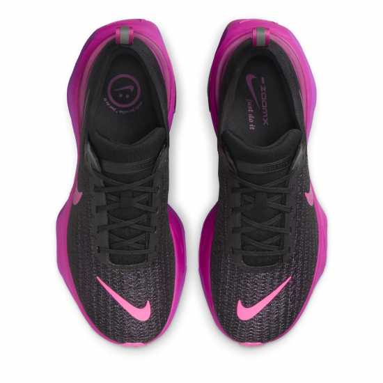 Nike Мъжки Маратонки За Бягане Zoomx Invincible 3 Flyknit Mens Running Shoes Черно/Лилаво Мъжки маратонки за бягане