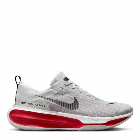 Nike Мъжки Маратонки За Бягане Zoomx Invincible 3 Flyknit Mens Running Shoes Сиво/червено Мъжки високи кецове