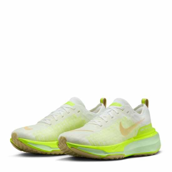 Nike Мъжки Маратонки За Бягане Zoomx Invincible 3 Flyknit Mens Running Shoes Бяло/Зелено Мъжки маратонки за бягане