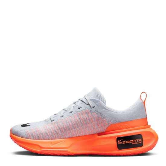 Nike Мъжки Маратонки За Бягане Zoomx Invincible 3 Flyknit Mens Running Shoes Сиво/оранжево Мъжки маратонки за бягане