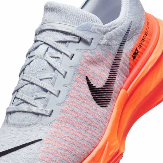 Nike Мъжки Маратонки За Бягане Zoomx Invincible 3 Flyknit Mens Running Shoes Сиво/оранжево Мъжки маратонки за бягане