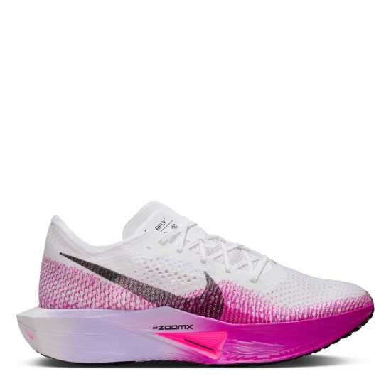 Nike Zoomx Vaporfly 3 Running Trainers Mens Бяло/Лилаво Мъжки маратонки за бягане