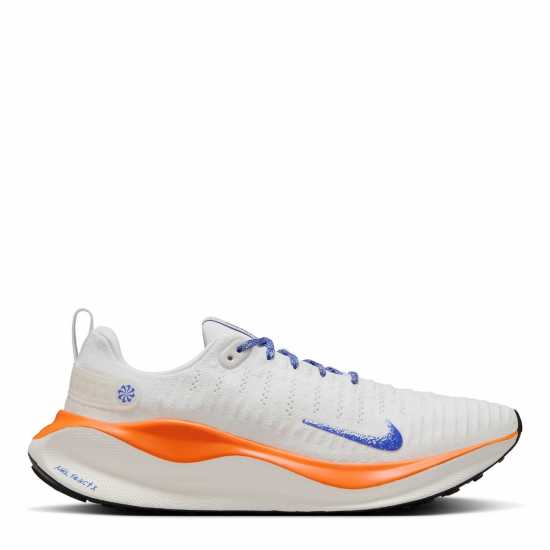 Nike React Infinity Run Flyknit 4 Men's Road Running Shoes Бяло/Червено Мъжки високи кецове