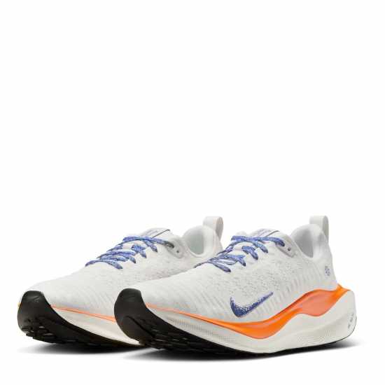 Nike React Infinity Run Flyknit 4 Men's Road Running Shoes Бяло/Червено Мъжки високи кецове