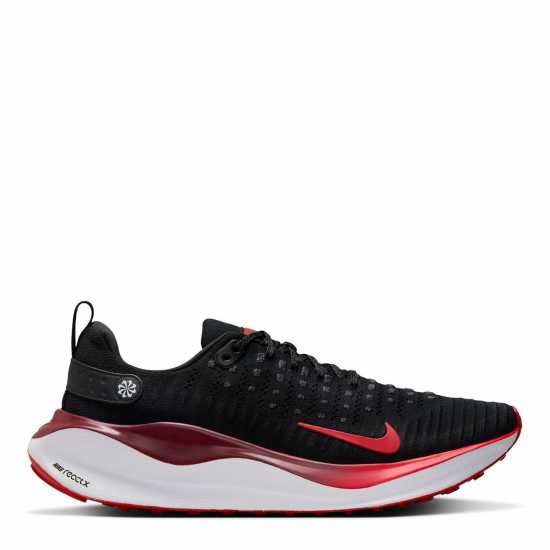 Nike React Infinity Run Flyknit 4 Men's Road Running Shoes Черно/Червено Мъжки маратонки за бягане