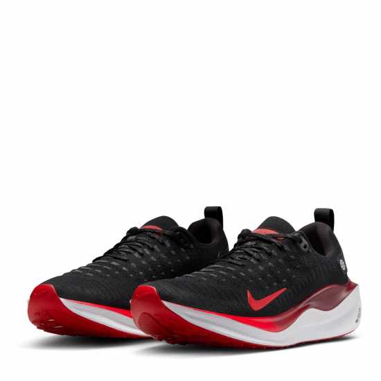 Nike React Infinity Run Flyknit 4 Men's Road Running Shoes Черно/Червено Мъжки маратонки за бягане