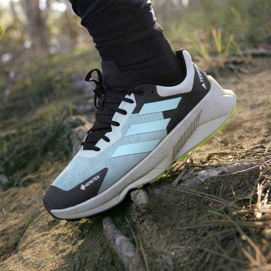 Adidas Мъжки Маратонки Бягане По Пътеки Terrex Soulstride Flow Gtx Trail Running Shoes Mens Чудесно Сребърно/С 