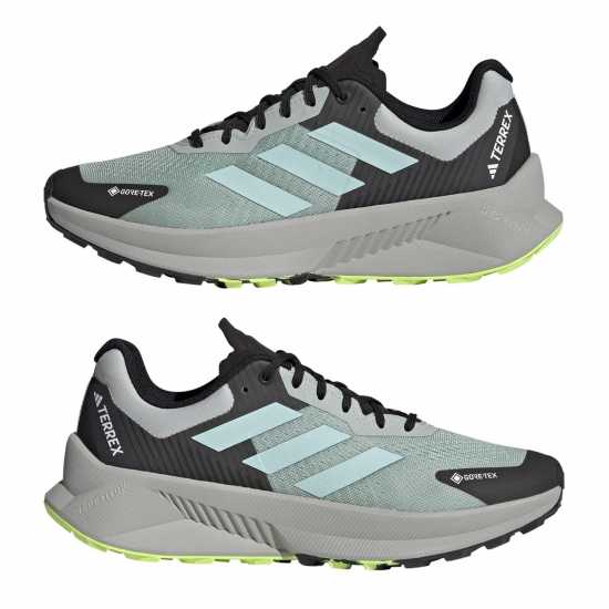 Adidas Мъжки Маратонки Бягане По Пътеки Terrex Soulstride Flow Gtx Trail Running Shoes Mens Чудесно Сребърно/С 