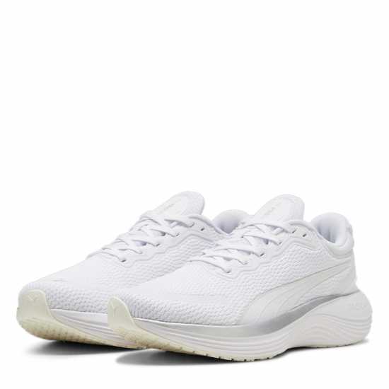 Puma Scend Pro Road Running Shoes Boys Пума Бяло Маратонки с висок свод