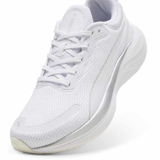 Puma Scend Pro Road Running Shoes Boys Пума Бяло Маратонки с висок свод