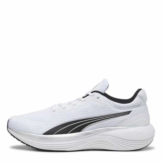 Puma Мъжки Обувки За Бягане Scend Pro Road Running Shoes Mens Бяло/Черно/Сребро Мъжки маратонки