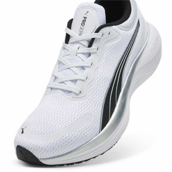 Puma Мъжки Обувки За Бягане Scend Pro Road Running Shoes Mens Бяло/Черно/Сребро Мъжки маратонки