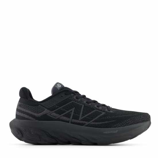 New Balance Мъжки Маратонки За Бягане Fresh Foam X 1080 V13 Mens Running Shoes Трикратно черно Мъжки маратонки за бягане