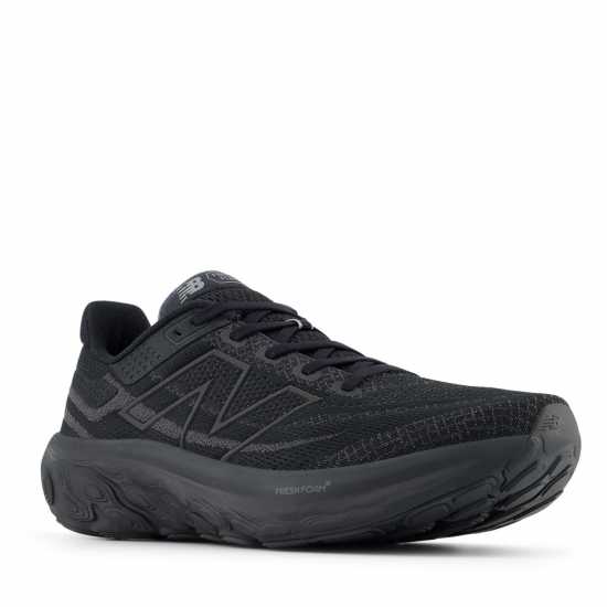 New Balance Мъжки Маратонки За Бягане Fresh Foam X 1080 V13 Mens Running Shoes Трикратно черно Мъжки маратонки за бягане