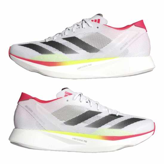 Adidas Мъжки Маратонки За Бягане Adizero Takumi Sen 10 Mens Running Shoes Бяло/Червено Мъжки маратонки за бягане