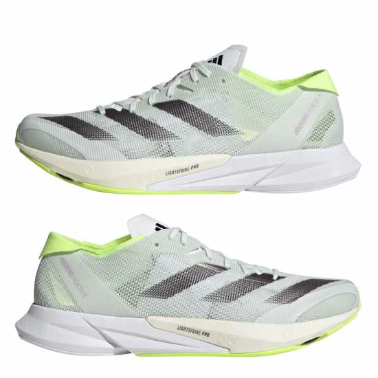 Adidas Мъжки Маратонки За Бягане Adizero Adios 8 Mens Running Shoes Сиво/Жълто Мъжки високи кецове