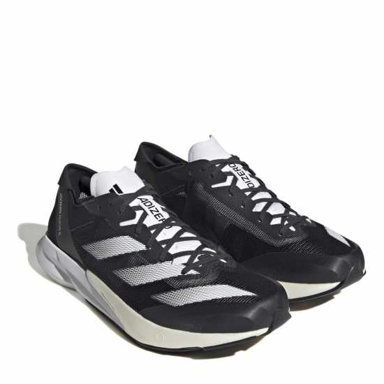 Adidas Мъжки Маратонки За Бягане Adizero Adios 8 Mens Running Shoes Черно/Бяло Мъжки високи кецове