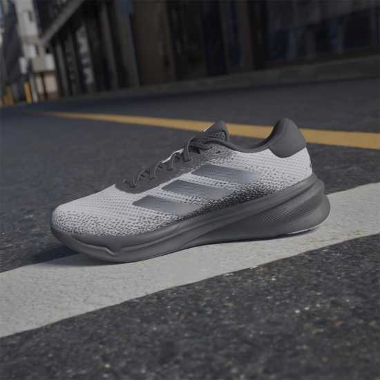 Adidas Мъжки Маратонки За Бягане Supernova Stride Mens Running Shoes Бяло/Черно Мъжки високи кецове