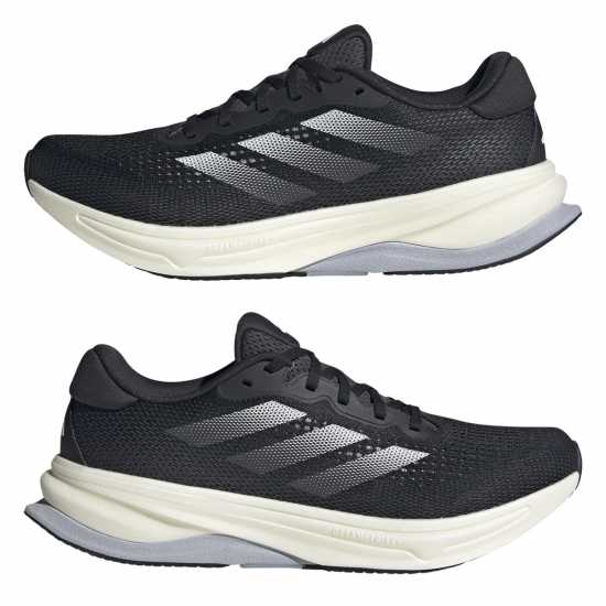 Adidas Supernova Solution Mens Running Shoe Черно/Бяло Мъжки високи кецове