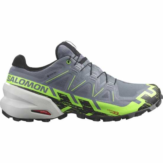 Salomon Speedcross 6 GoreTex Men's Trail Running Shoes Flint/Green Мъжки туристически обувки