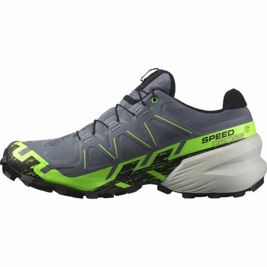 Salomon Speedcross 6 GoreTex Men's Trail Running Shoes Flint/Green Мъжки туристически обувки