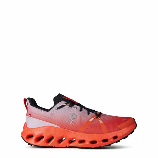 Мъжки Обувки За Бягане On Cloudsurfer Trail Waterproof Running Shoes Mens Мав/Пламък Мъжки туристически обувки