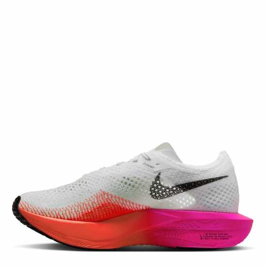 Nike Zoomx Vaporfly 3 Running Trainers Womens White/Crimson Атлетика