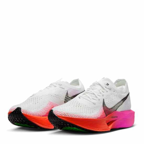 Nike Zoomx Vaporfly 3 Running Trainers Womens White/Crimson Атлетика