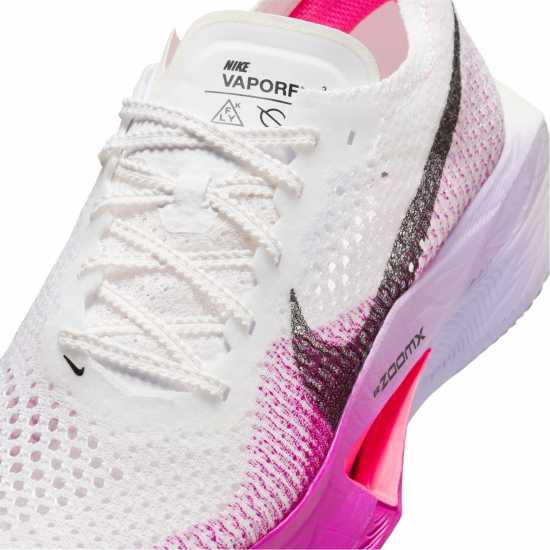 Nike Zoomx Vaporfly 3 Running Trainers Womens Бяло/Лилаво 