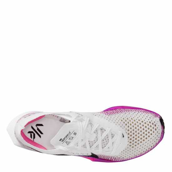 Nike Zoomx Vaporfly 3 Running Trainers Womens Бяло/Лилаво 